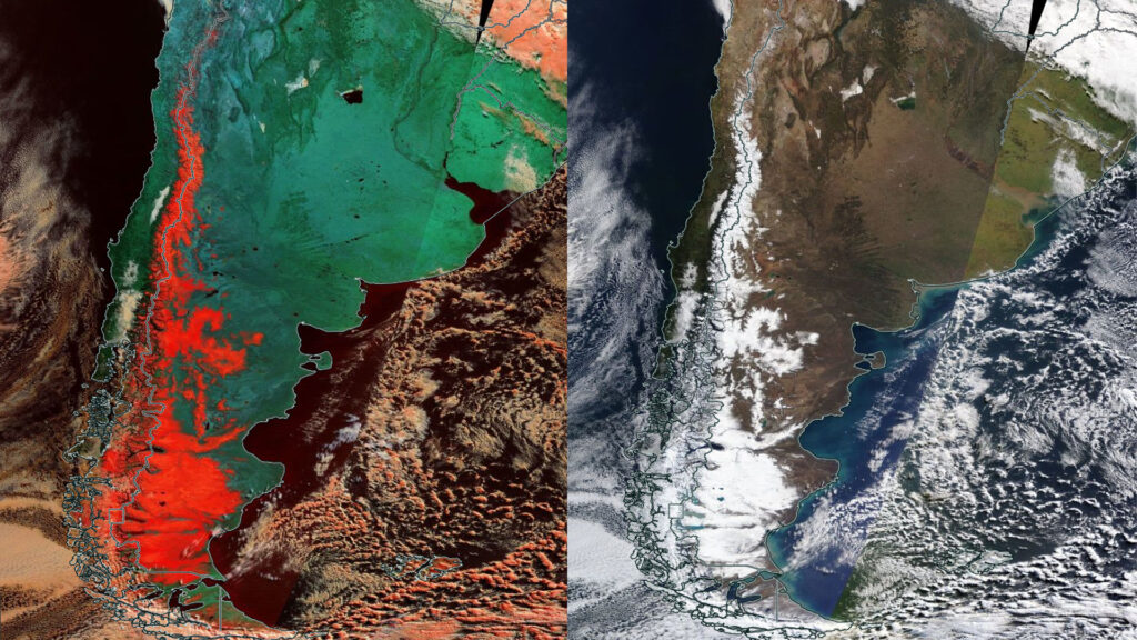 La Nasa Sacó Una Foto Satelital De Argentina Y Se Puede Ver La Extensión De La Nieve En La 2581