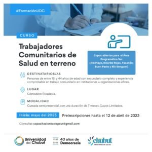 Curso trabajadores comunitarios